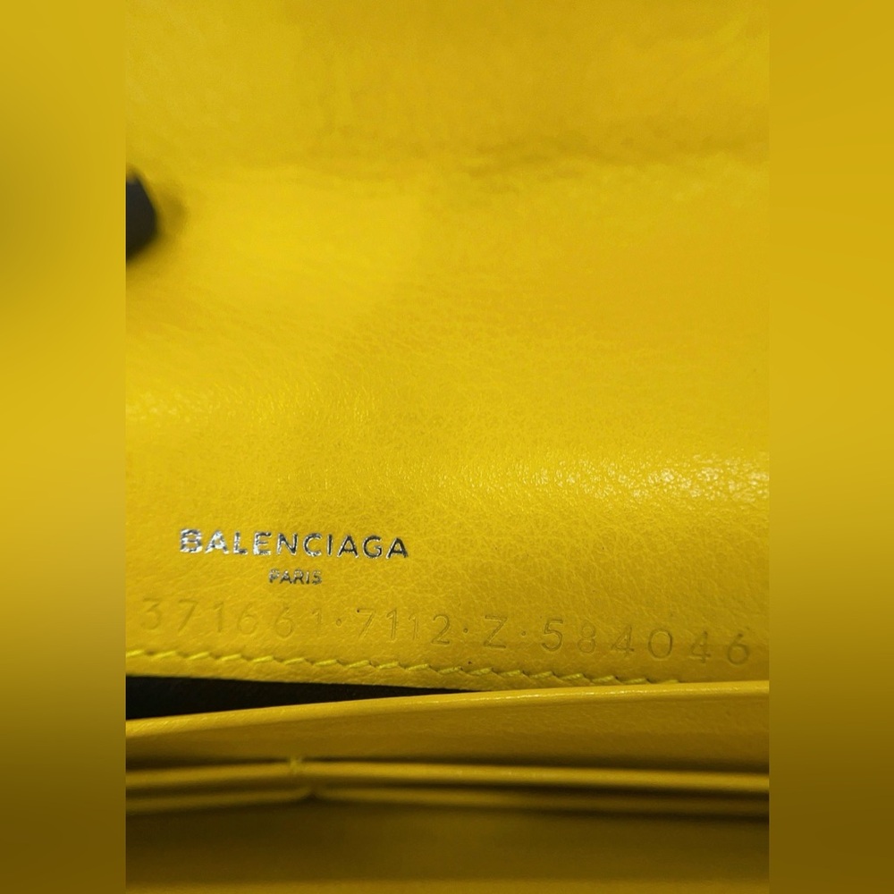 Balenciaga Leather Yellow Clutch Organizer - Picture 6 of 11